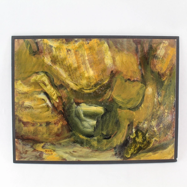 Acrylic Painting by Mary Rash Shades of Green McMinnville Artist 2013 Signed Art