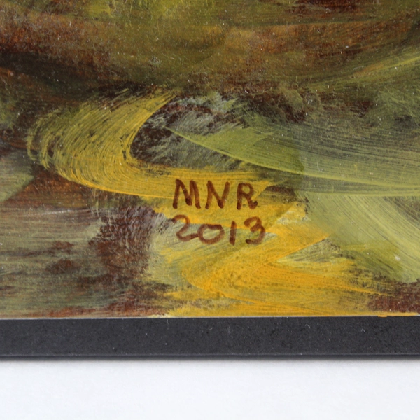 Acrylic Painting by Mary Rash Shades of Green McMinnville Artist 2013 Signed Art