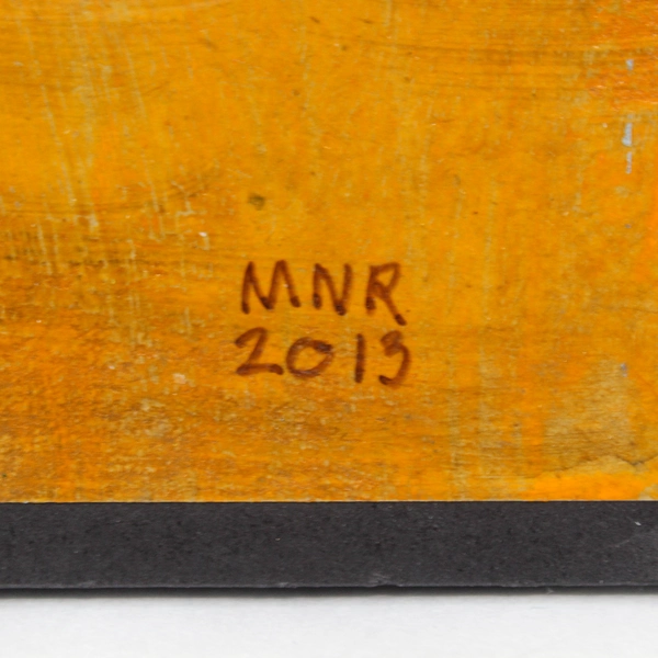 Acrylic Painting by Mary Rash Orange Sunset McMinnville Artist 2013 Signed Art 