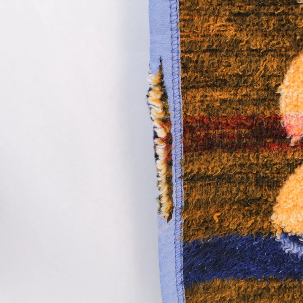 Vintage Disney Mickey Mouse & Pluto Wool Blend Baby Blanket Throw 36.5"