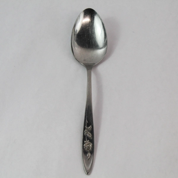 Vintage Oneida Community Stainless Serving Spoon My Rose 8 Inch Single Flatware