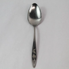 Vintage Oneida Community Stainless Serving Spoon My Rose 8 Inch Single Flatware