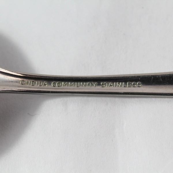 Vintage Oneida Community Stainless Serving Spoon My Rose 8 Inch Single Flatware