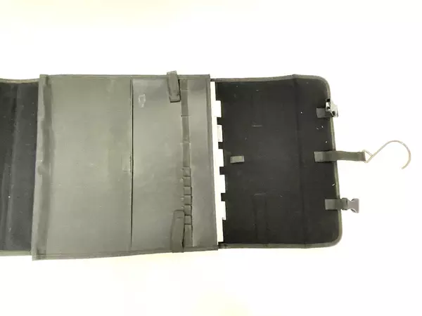 Karen Foster Fold N Go Black Multi Purpose Tote with Hanging Hook & Pockets