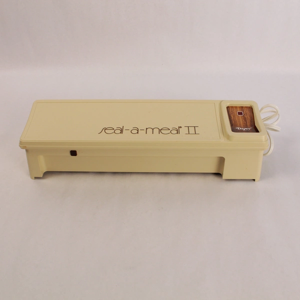Vintage Dazey Seal A Meal II Vacuum Sealer Almond Boilable Bags Tested