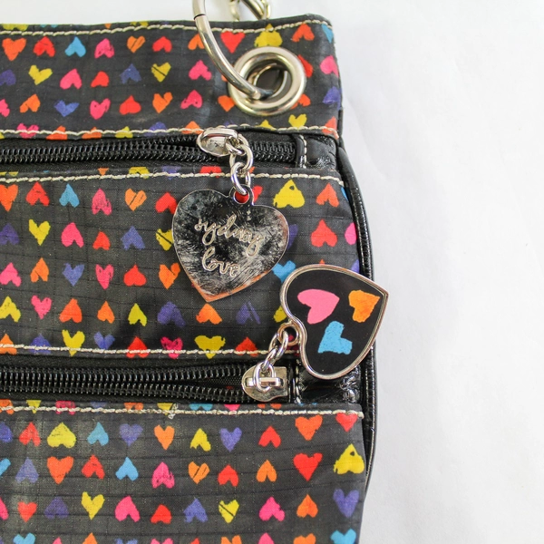 Sydney Love Rainbow Heart Crossbody Bag - Good Pre-Owned Condition, 10"x9"