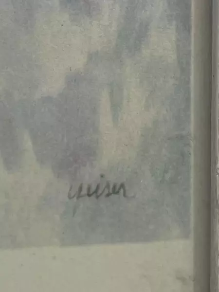 Framed Vintage William Yeiser Ballet Print "Sylvia" Signed Art Decor 8.5x9.75"