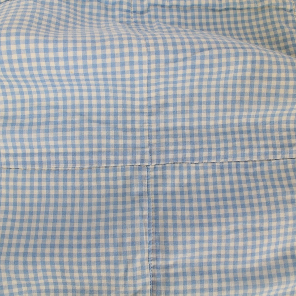 Vintage Baby Blanket Nursery Quilt Appliqued Clown Balloons Blue 33x48"