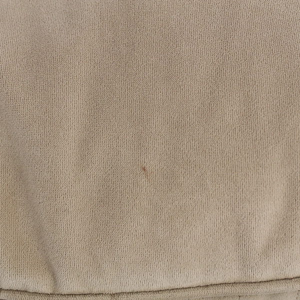 Lot of 2 Textured Tan Beige Square Throw Pillows Couch Sofa Quilted 18x18"