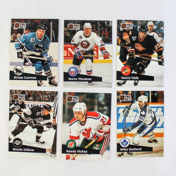 Lot of 100 Vintage 1991 NHLPA Pro Set Hockey Cards Stars & Hall of Famers