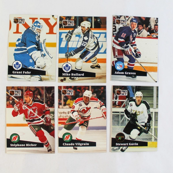 Lot of 100 Vintage 1991 NHLPA Pro Set Hockey Cards Stars & Hall of Famers