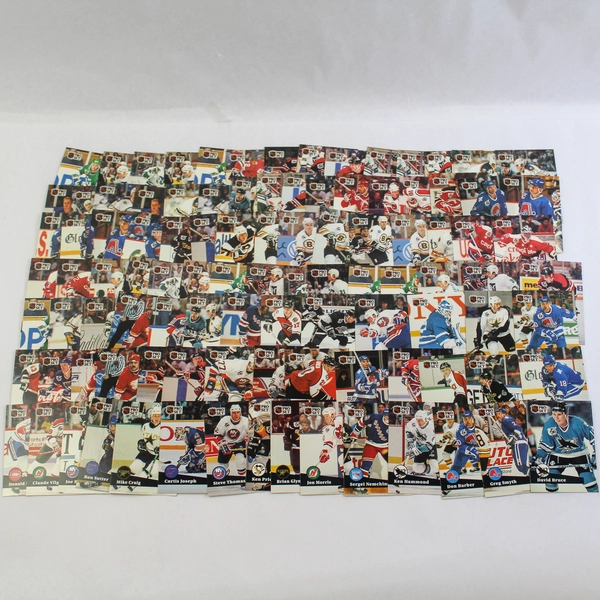 Lot of 100 1991 NHLPA Pro Set Hockey Cards Stars HOF Commons Good Condition