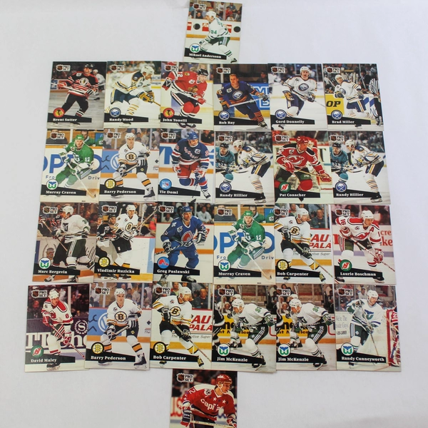 Lot of 100 1991 NHLPA Pro Set Hockey Cards Stars HOF Commons Good Condition