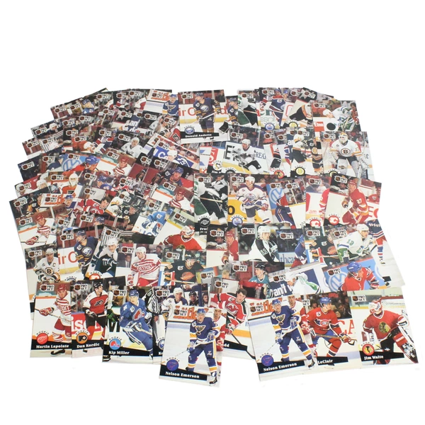 Lot of 100 NHLPA 1991 Pro Set Rookie Hockey Cards Stars & Commons