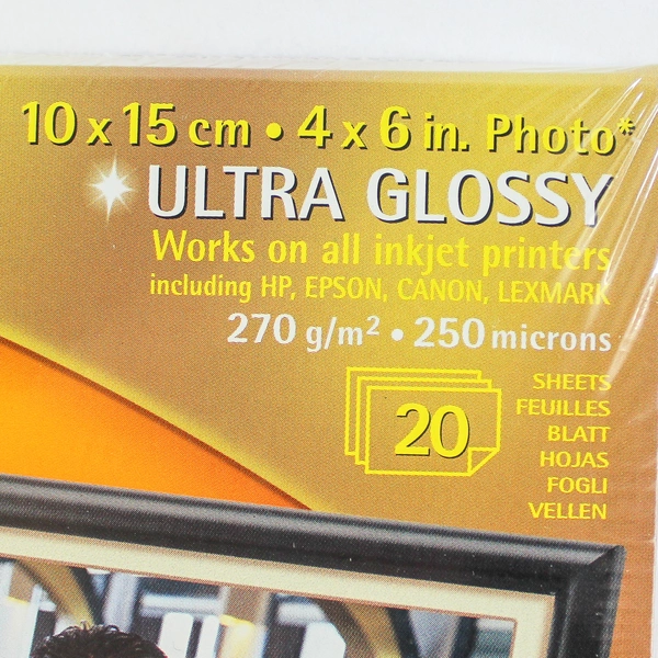 Lot of 2 Kodak Ultima Ultra Glossy 4x6 Inkjet Photo Paper 20 Sheets Each