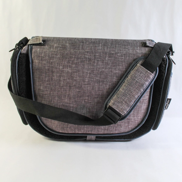 Gen7Pets Portable Smart Fold Pet Bed Travel Bag Carrier Gray Pre-Owned
