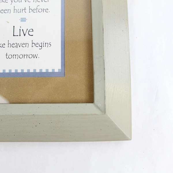 Framed Inspirational Wall Art Dance Sing Love Live Quotes Dragonfly 16.75"x9"