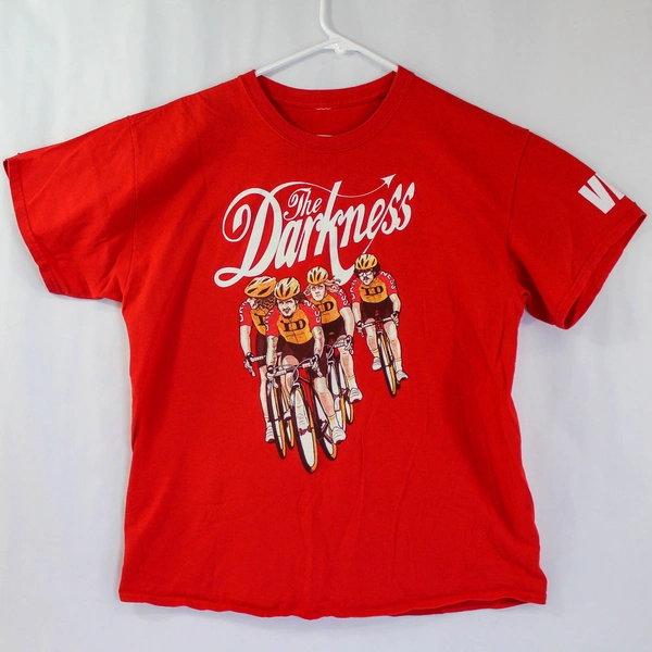 The Darkness Concert Tour Red Graphic Tee VIP Adults Size Large L