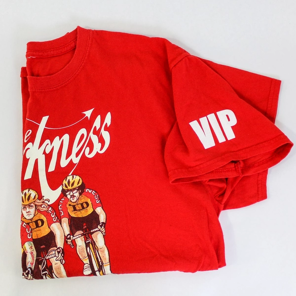 The Darkness Concert Tour Red Graphic Tee VIP Adults Size Large L