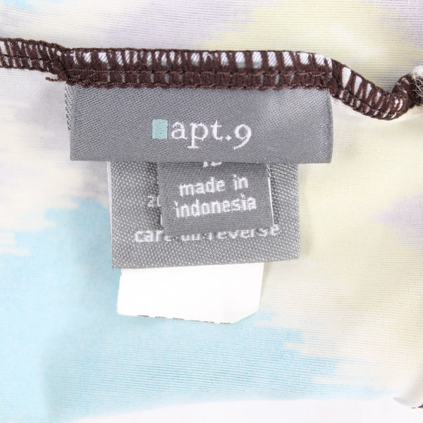 Apt 9 Women's Tankini Top Size 12 Geometric Print Summer Swimwear Good Condition