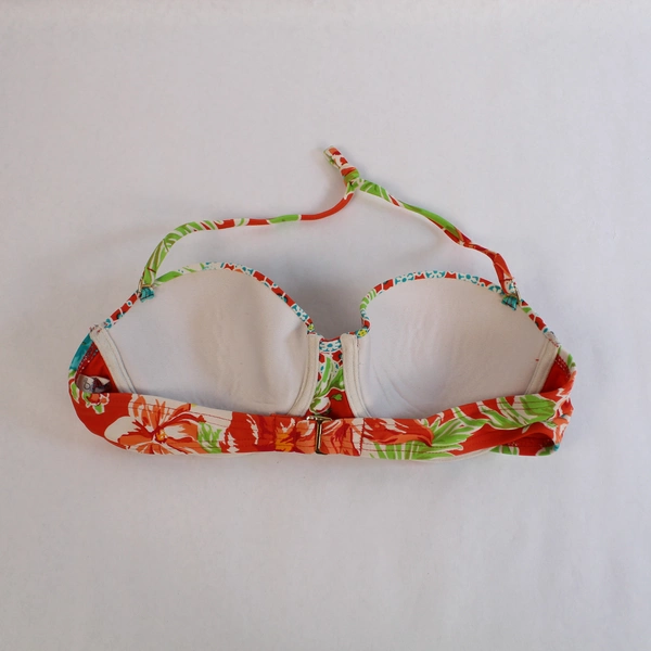 Bikini Lab Women's Floral Bohemian Tie Halter Top Size S - Good Condition