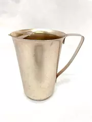 Vintage Beacon Ware G9102 Aluminum Pitcher Champagne Pink 7.75" Tall Pre-Owned