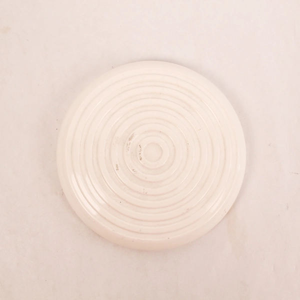 Vintage Estee Lauder Powder Jar Black White Lid London Paris NY 5" Tall EMPTY