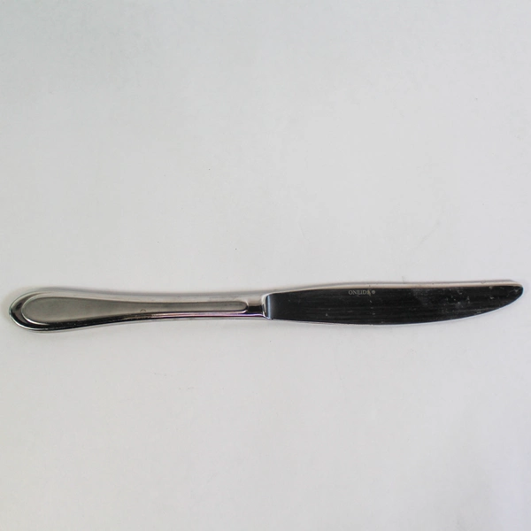 Lot of 8 Oneida Ivory Stainless Steel French Hollow Dinner Knives 9.25"