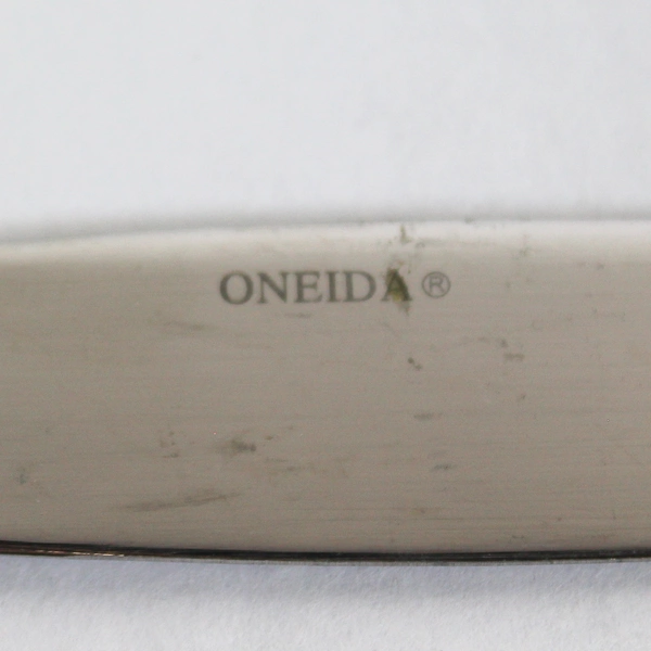 Lot of 8 Oneida Ivory Stainless Steel French Hollow Dinner Knives 9.25"