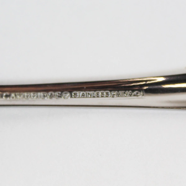 Lot of 8 Cambridge Stainless Steel Dinner Teaspoons 6.25" Good Condition