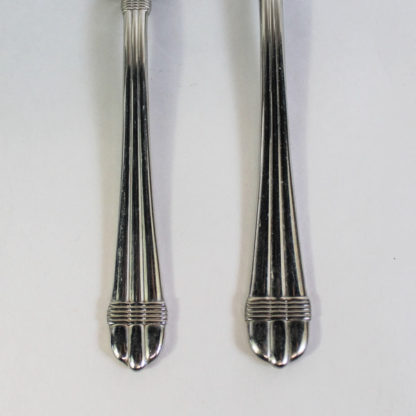 Hampton Silversmith Odyssey Serving Set Spoon & Fork 8.75" Stainless Steel