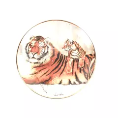 International Wildlife Coalition Howard Robinson Tiger Collector Plate COA 8.25"