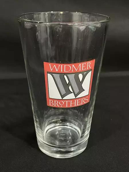 Lot of 2 Widmer Brothers Brewing Co Beer Glasses 9" Pilsner & 5.75" Pint