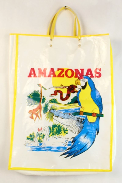 Lot of 2 Pre-Owned Egypt Amazonas Reusable Travel Souvenir Bags Set