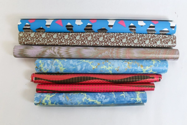 Mixed Lot Craft Paper Gift Wrap Rolls Birthday Banner & Gift Bag Pre-Owned