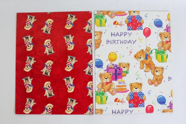 Mixed Lot Craft Paper Gift Wrap Rolls Birthday Banner & Gift Bag Pre-Owned