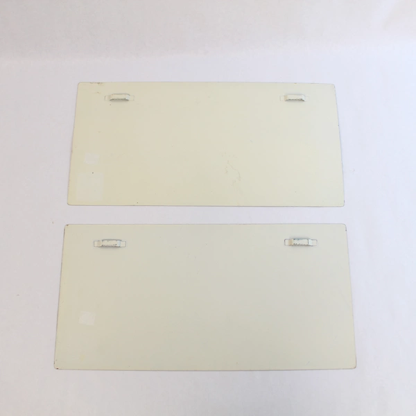 Lot of 2 Vintage USA Metal Tin Wall Hangings 7"x14" - Patriotic Decor