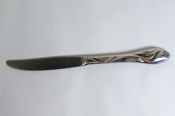 Lot of 4 Oneida Lorilei Stainless Steel 9" Dinner Knives Floral Design Pre-Owned