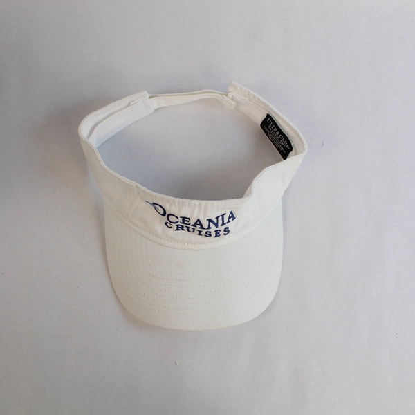 Oceania Cruises Miami Cruise Line Visor Hat One Size White Adjustable Strapback