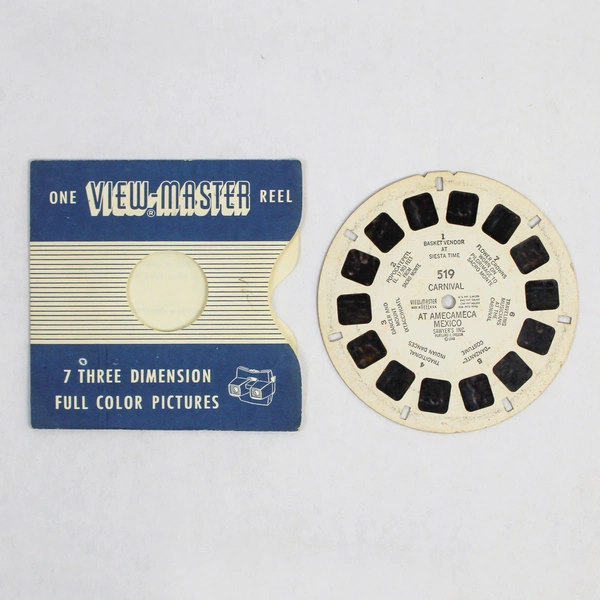 Vintage 1948 View-Master 519 Carnival At Amecameca Mexico Photo Reel