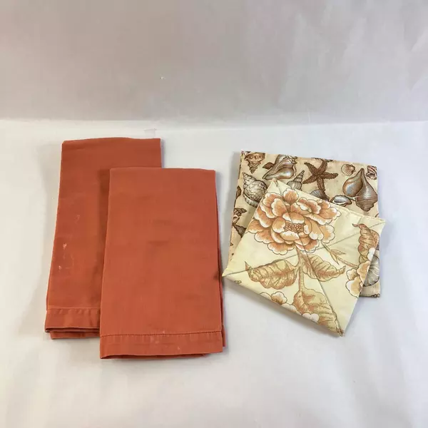 Earth Tone Home Decor Basket Lot Candles Floral Pinecones Napkins Wood Holder