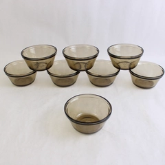 Set of 8 Anchor Hocking Amber Oven Basics Custard Cup Ramekin Glass 1034 6 oz