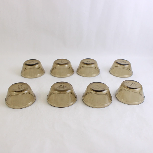 Set of 8 Anchor Hocking Amber Oven Basics Custard Cup Ramekin Glass 1034 6 oz