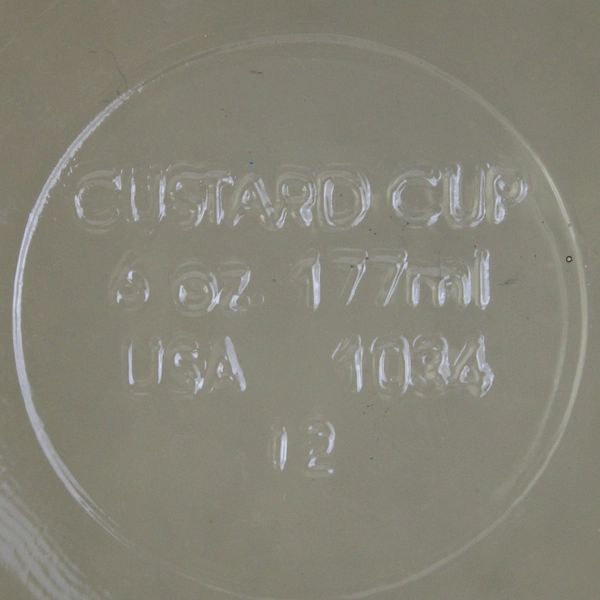 Set of 8 Anchor Hocking Amber Oven Basics Custard Cup Ramekin Glass 1034 6 oz