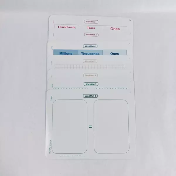 Lot of 3 MacMillan McGraw-Hill Grade 3 Math WorkMats Educational Tools