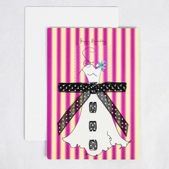 Tres Panache 004 Birthday Dress Women's Birthday Card Greeting With Envelope