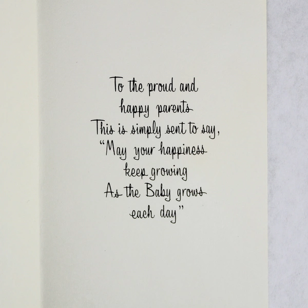 Vintage English Cards Ltd New Baby Best Wishes Greeting Card USA 25EV217B