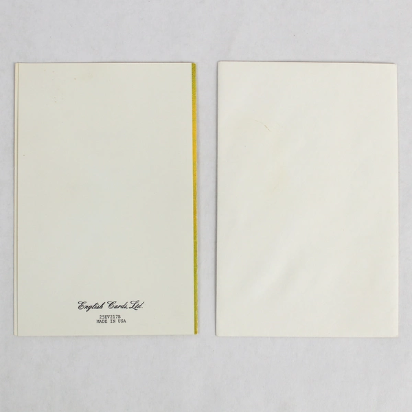 Vintage English Cards Ltd New Baby Best Wishes Greeting Card USA 25EV217B