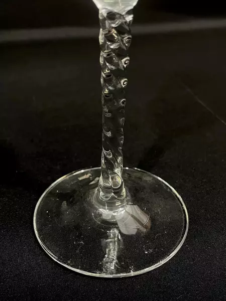 Lot of 2 Cristal D'Arques Twisted Stem 50th Anniversary Champagne Flutes