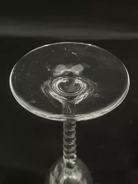 Lot of 2 Cristal D'Arques Twisted Stem 50th Anniversary Champagne Flutes